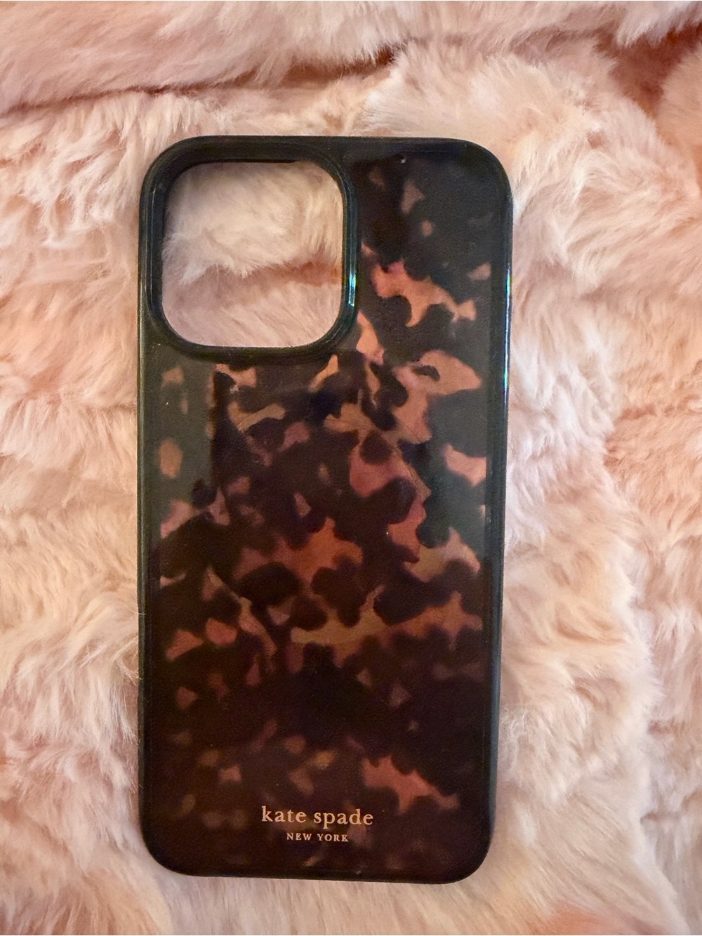kate spade Tortoiseshell iPhone 16 pro max  Case - Brown/Black